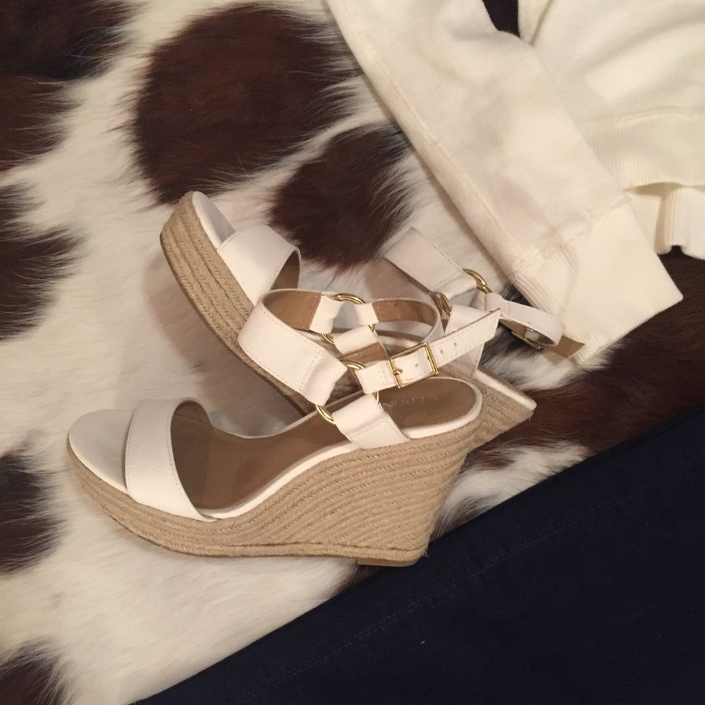 White Merona Wedges
